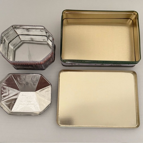 VTG Ian Logan’s Haberdashery Tin 1983 & Merry Town Candy Tin 1988 - Picture 8 of 12